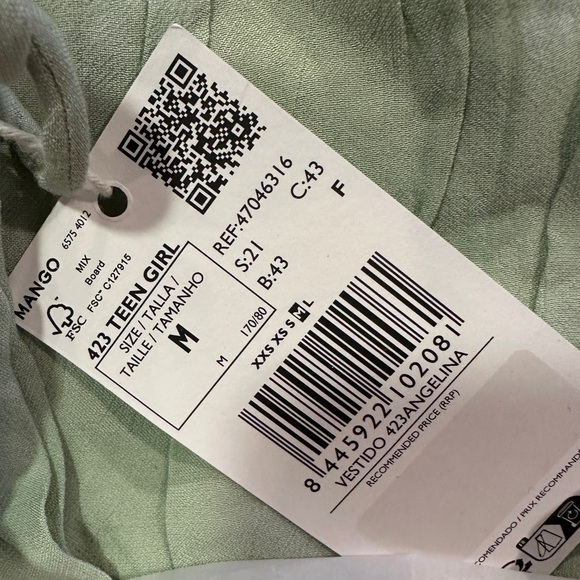 Mango Embroidered long dress NWT - Picture 6 of 6